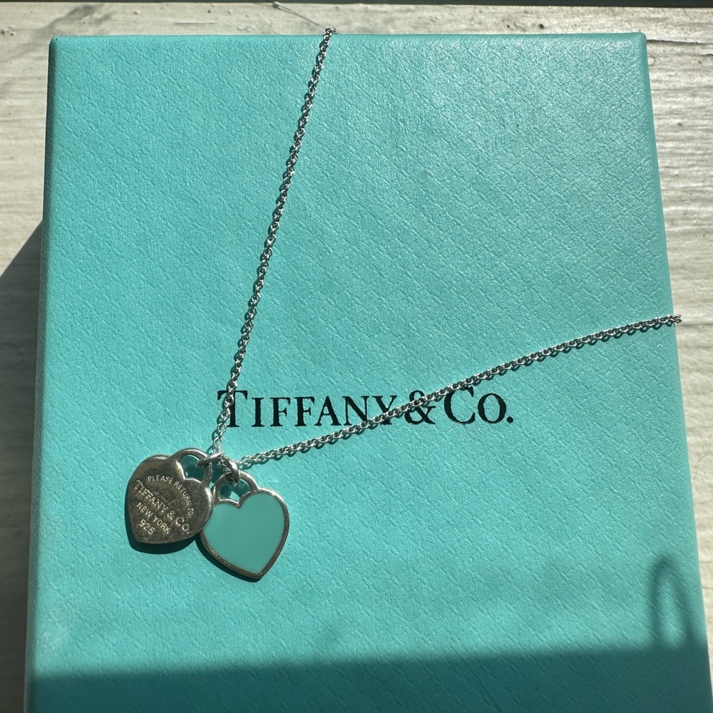 Tiffany Blue® Double Heart Tag Pendant